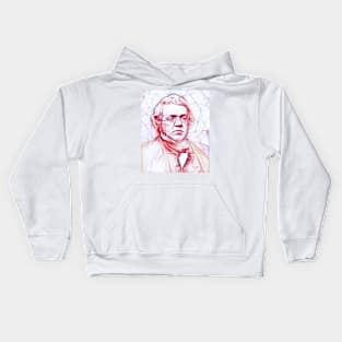 William Makepeace Thackeray Portrait | William Makepeace Thackeray Artwork Line art Kids Hoodie